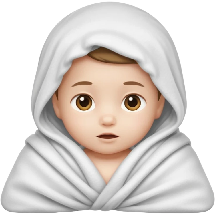 baby wrapped in blanket emoji
