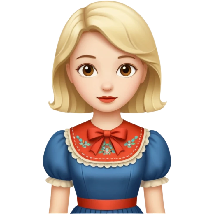 super vintage girl emoji