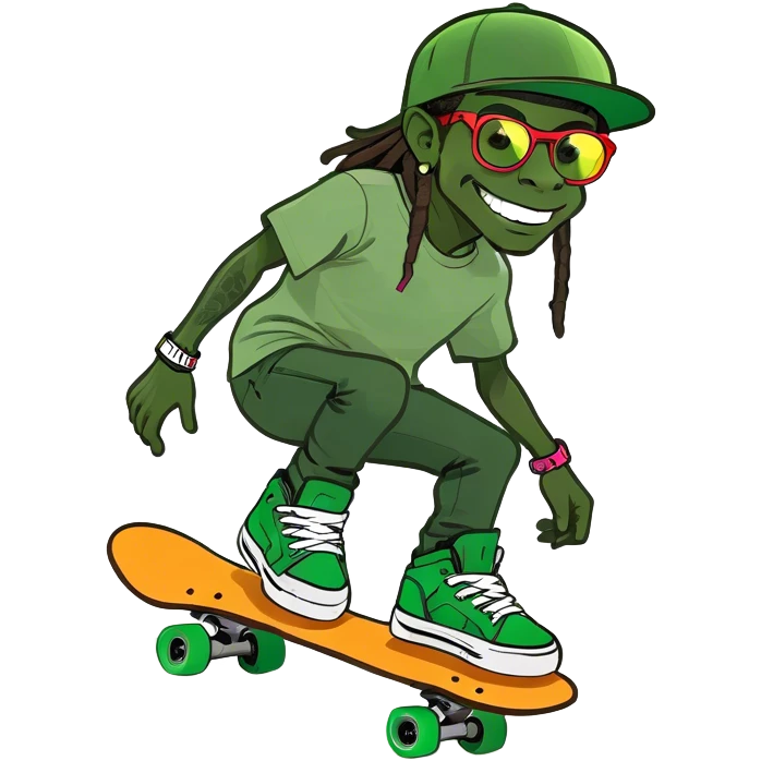 Half pipe with lil Wayne skating  emoji