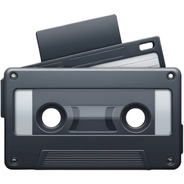 Realistic VHS tape emoji