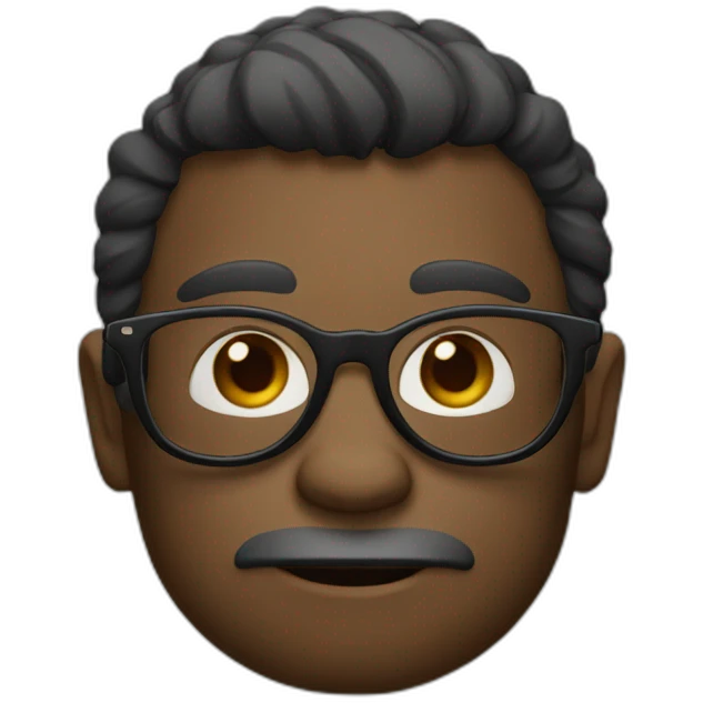 Singe avec lunettes emoji
