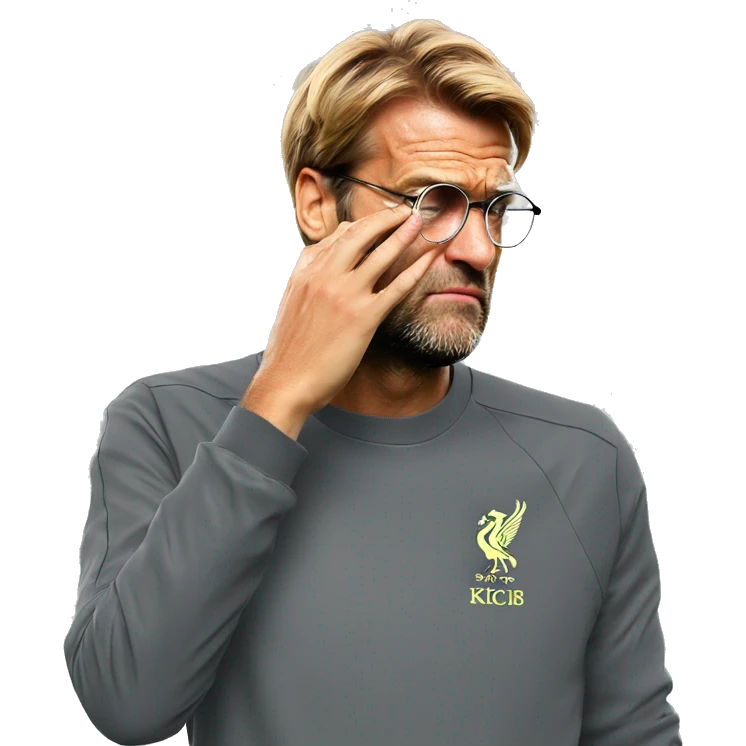 Jurgen Klopp facepalm emoji emoji