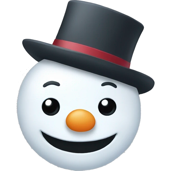 Snowman head emoji