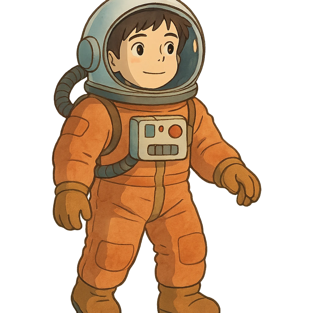 ghibli style astronaut emoji
