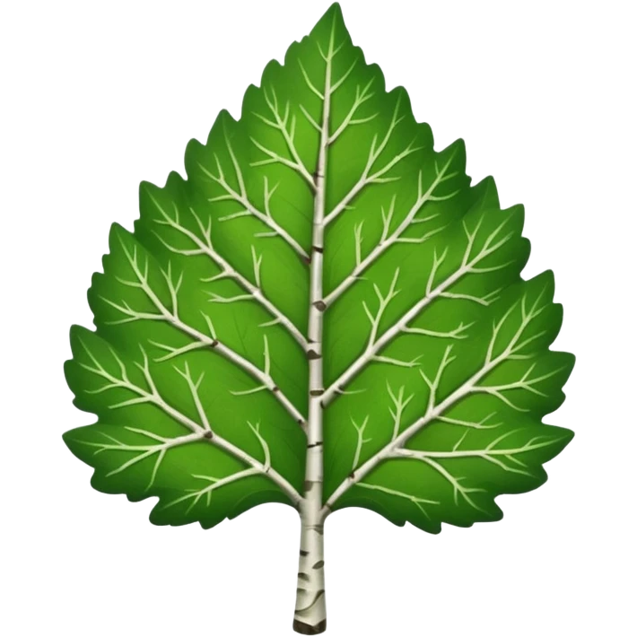 birch leaf  emoji