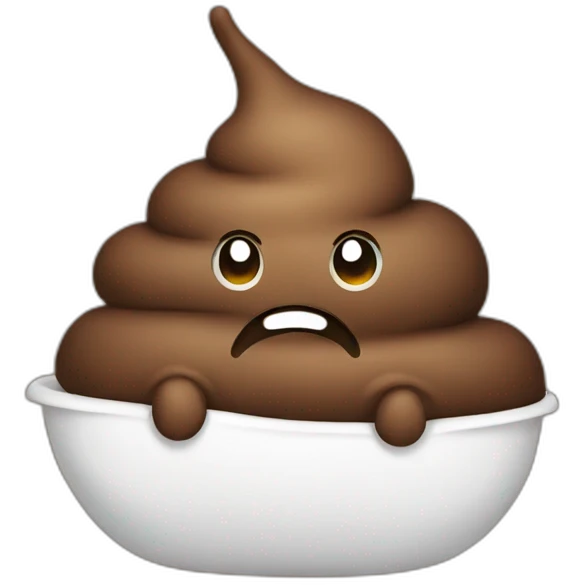 poop that is pooping emoji