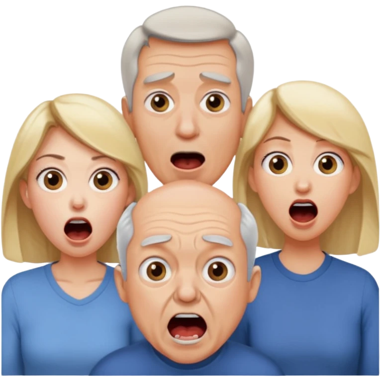 HAZ UNA FAMILIA GRITANDO, MI NOVIA, MI OPAPA. MI MAMA Y YO. CARA DE GRITOS FUERTEES emoji