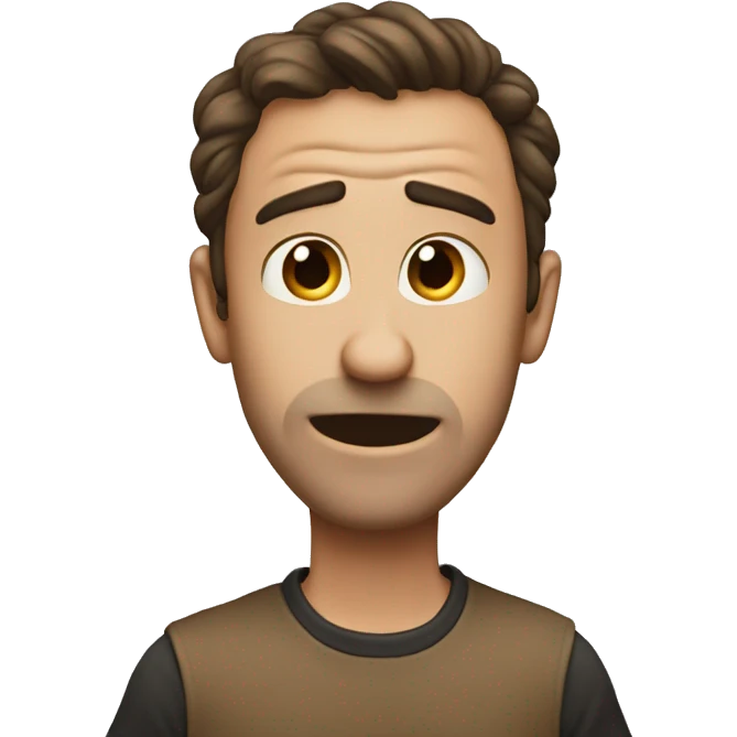 a misunderstanding something he hears emoji