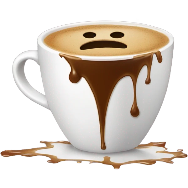 Spilled coffee  emoji