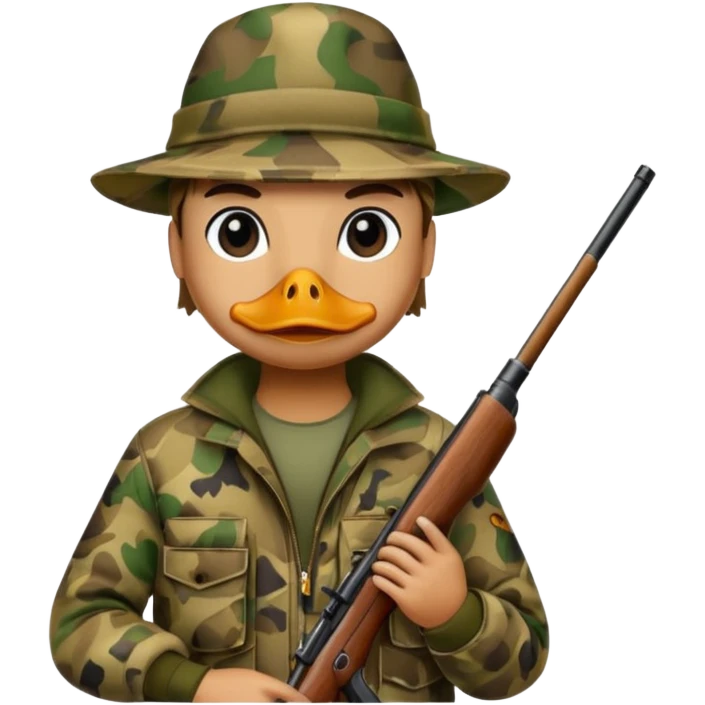Duck hunter emoji