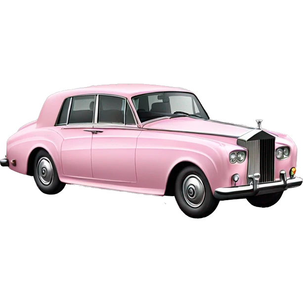 Pastel Pink Rolls Royce emoji