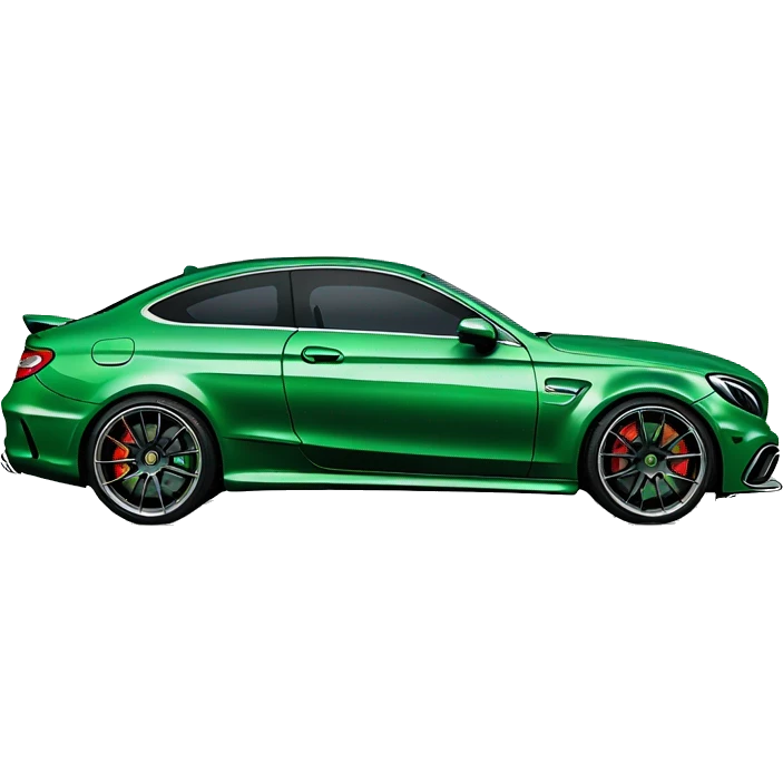 green c63s with silver wheels  emoji