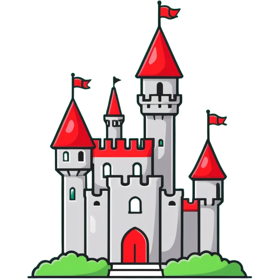Emerald City green castle emoji