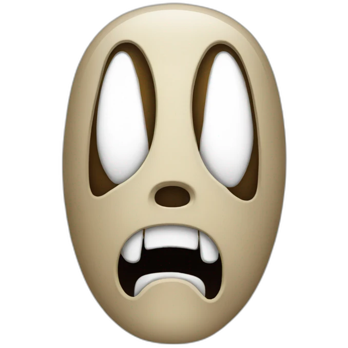 Scream mask emoji