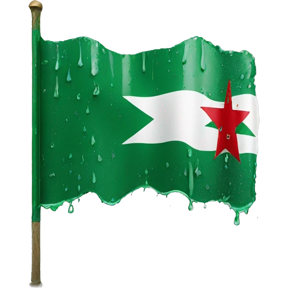 Plalestine flag damaged and wet emoji