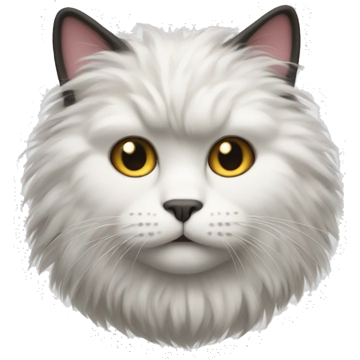 A fluffy cat emoji
