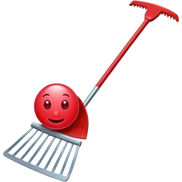 An emoji to upload into slack with the ruby on rails gem with a rake superimposed on it, indicating a "rake task" emoji