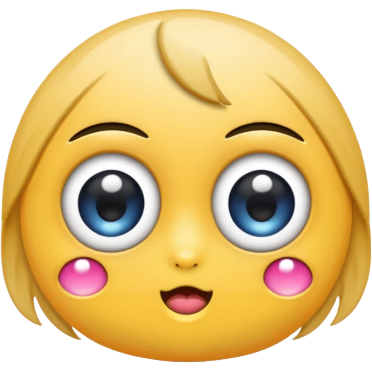 kawaii pincel con ojos emoji