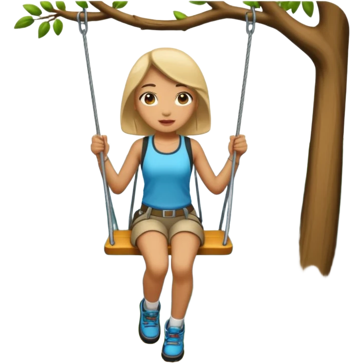 swing hike lightskin girl  emoji