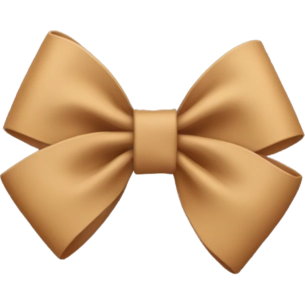 tan bow emoji