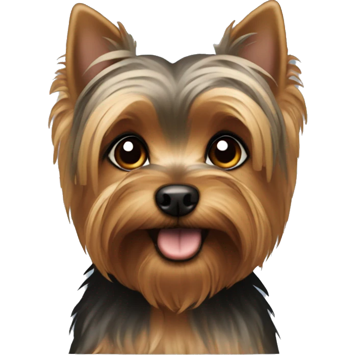 Brown yorkie  emoji