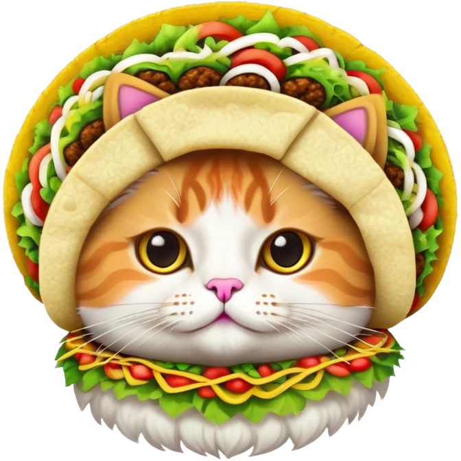 Majestic taco cat emoji