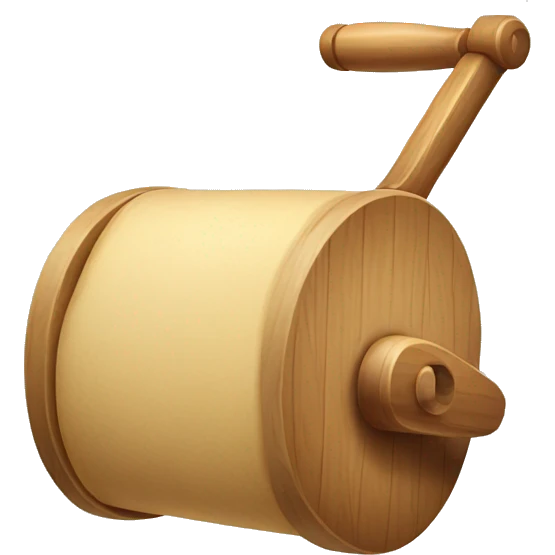wooden dough roller emoji