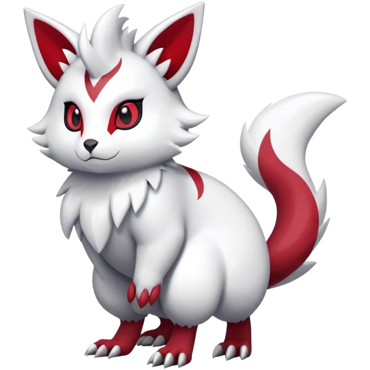 Shiny Furret-Absol-Zangoose-Hybrid (Full body) emoji