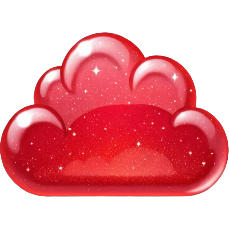 red glitter sky emoji