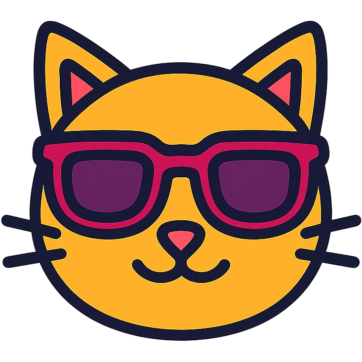 cat wearing sunglasses emoji
