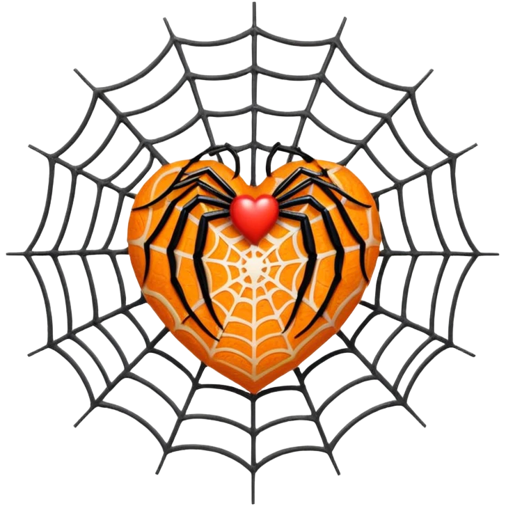 halloween heart emoji