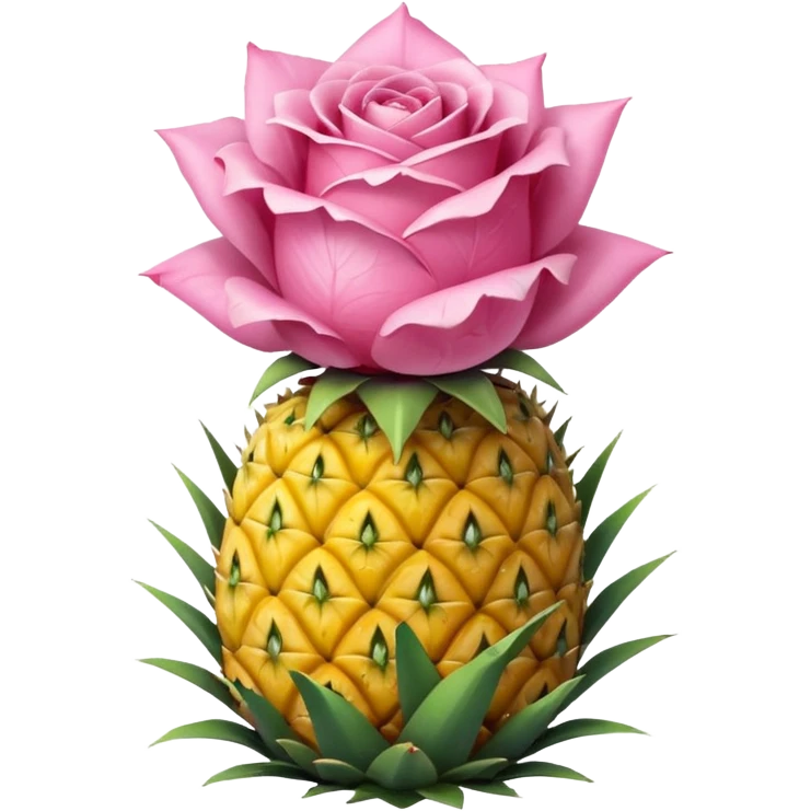 rose pineapple  emoji