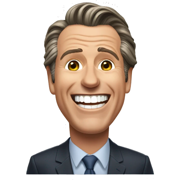 Gavin Newsom Laughing emoji