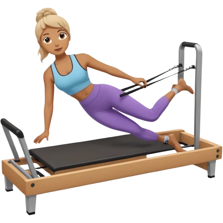 Me doing Pilates on the reformer emoji
