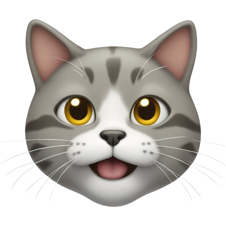 cat with fog coming out of its mouth  emoji