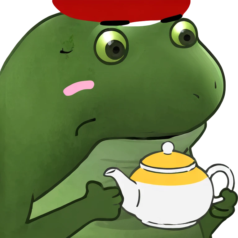 Teapot with a teacup emoji