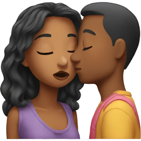 Best friends kissing emoji
