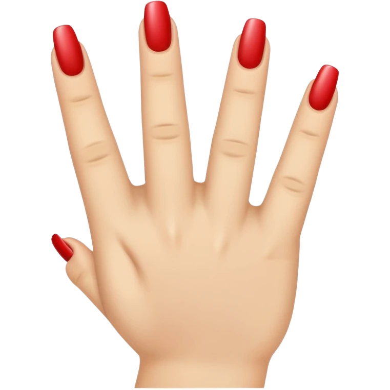 one finger nail art emoji