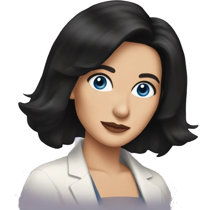 Monica Geller blue eyes emoji