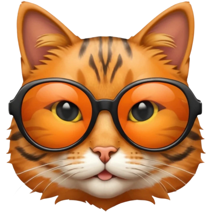 Cat wearing sunglasses emoji