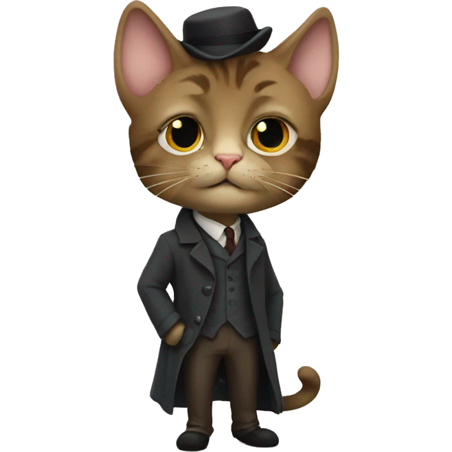 Sherlock Holmes as a cat emoji