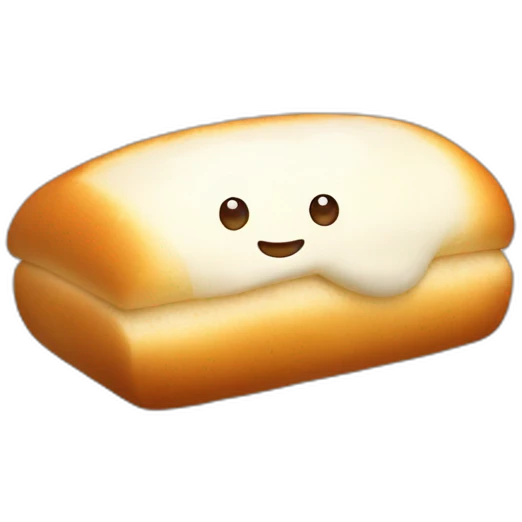 mozzarella in bread love cute  emoji