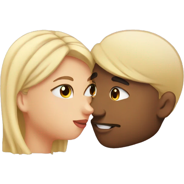 2 girl 1 guy kissing emoji emoji