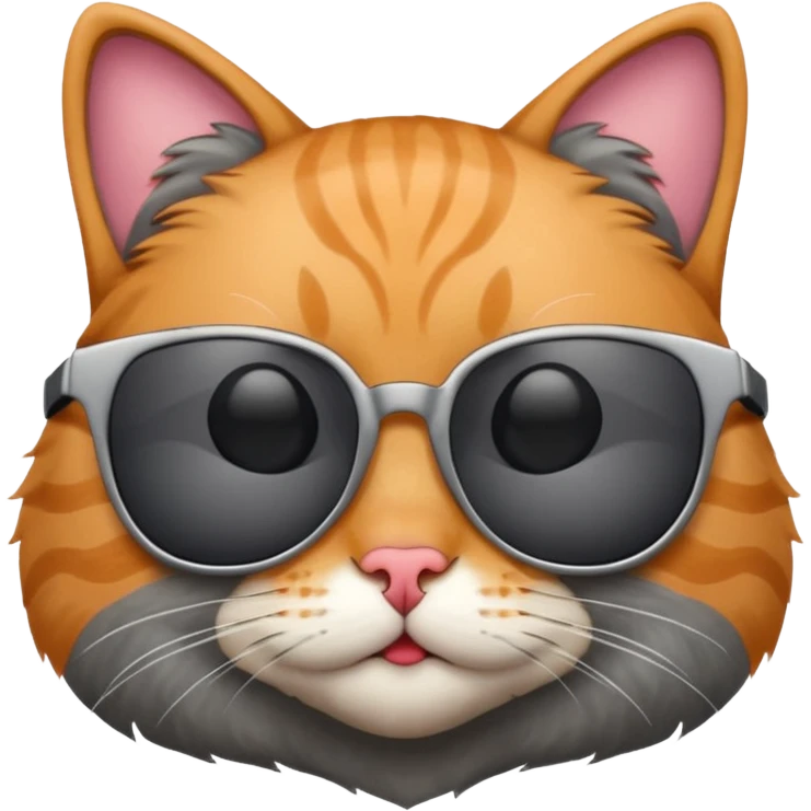 Cat wearing sunglasses emoji