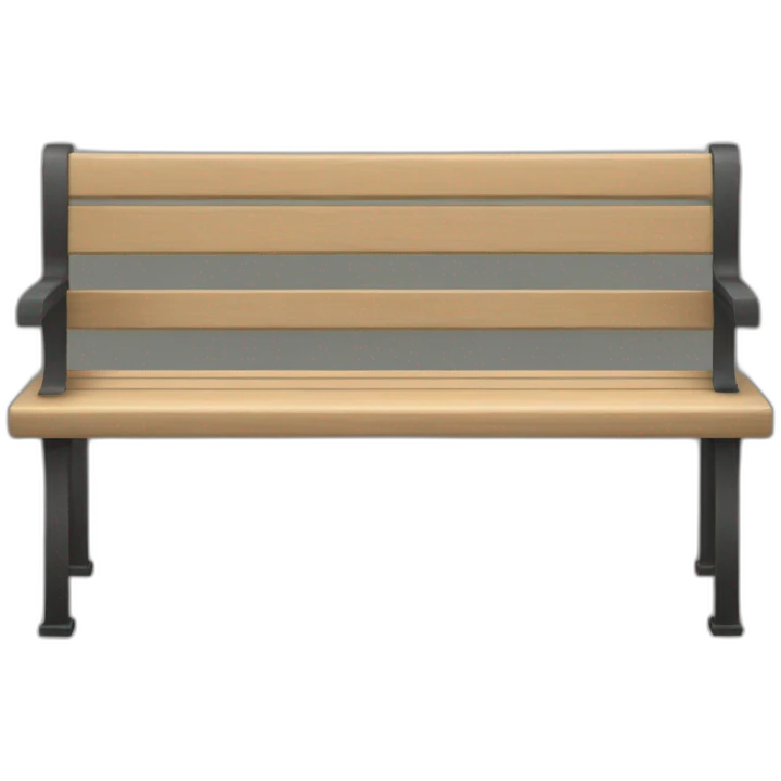 un banc d'ecole emoji