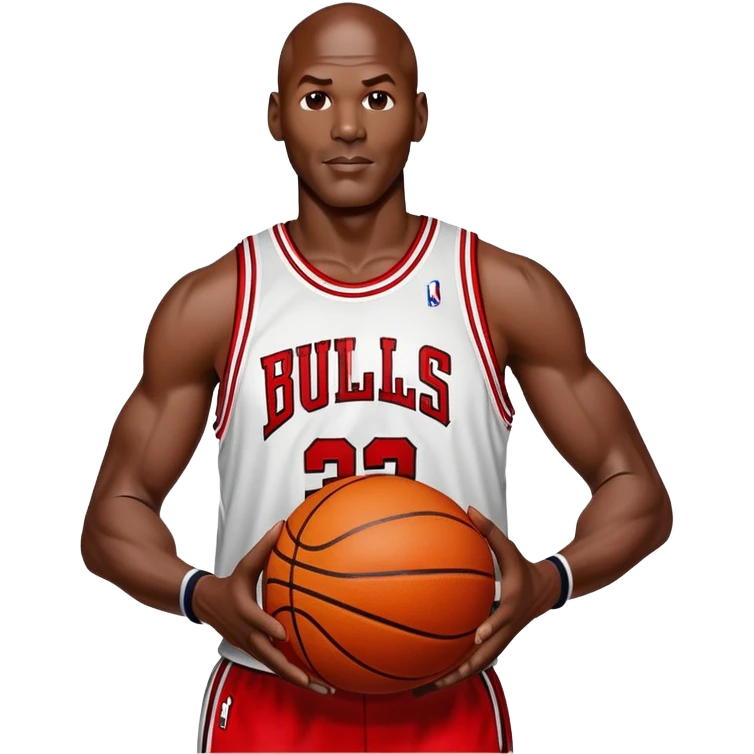 Michael Jordan holding a Basketball  emoji