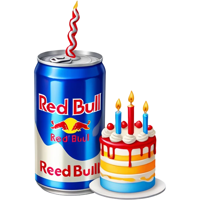 birthday themed wish of redbull emoji