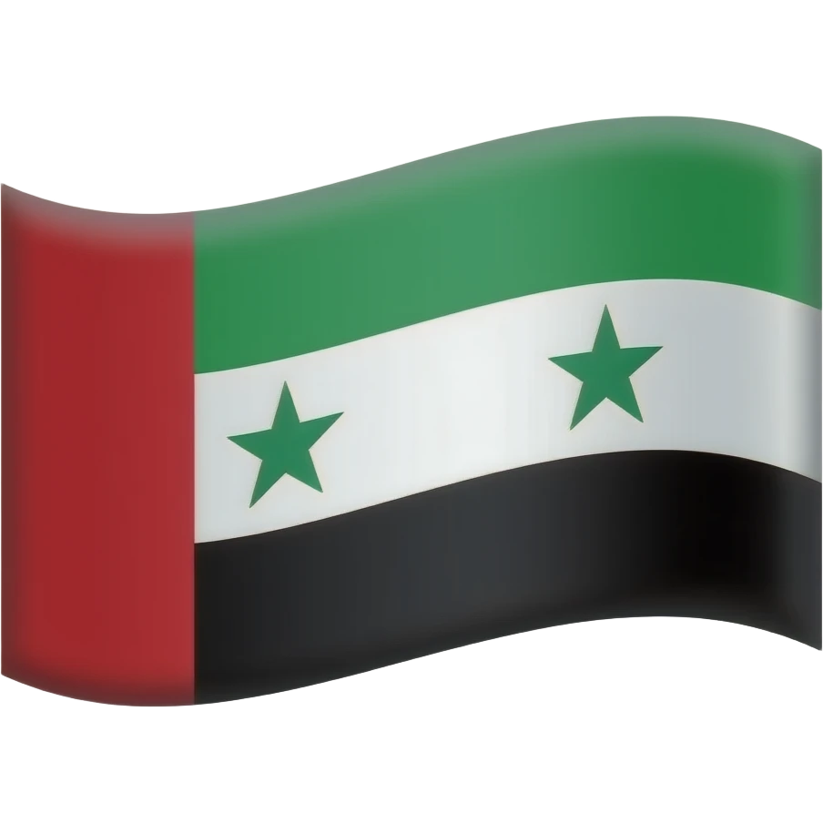 Make the sunitedsarabsemirates flag (SYRIA AND UAE) emoji