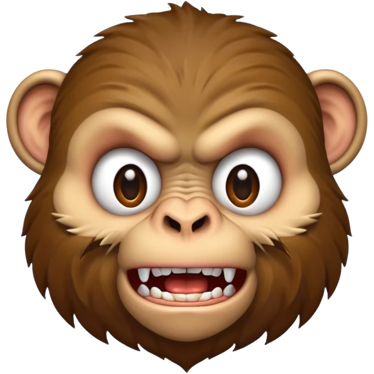Angry monkey emoji