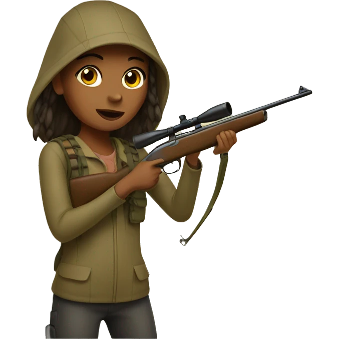 Girl hunting emoji